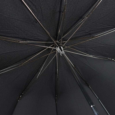 Fox Umbrellas TEL1 Maple Crook Handle Black Umbrella